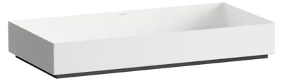 Image de LAUFEN METAPHOR Cuvette de lavabo, rectangulaire, sans trou pour robinet, sans trop-plein, 750x375x115mm, H512ME77571121