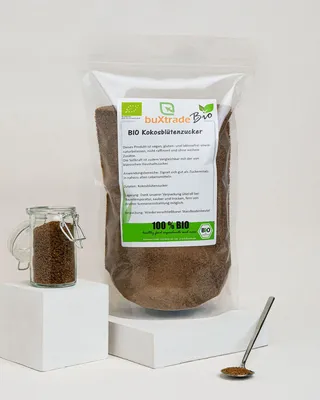 Produktbild von 250 g Kokosblütenzucker | pflanzlich | karamelliger Geschmack | buxtrade