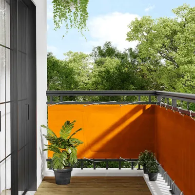 Immagine prodotto di Maison Exclusive - Schermo per balcone arancione 75x700 cm, 100% poliestere Oxford