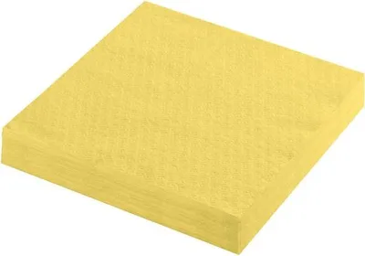 Produktbild von 1000x Servietten Prägeservietten 1-lagig 33 x 33 cm gelb