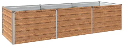 Obrázok produktu pre Vyvýšený záhradný záhon, drevený, hnedý, 240 x 80 x 55 cm