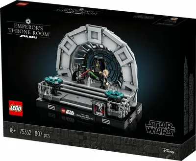 Produktbild von LEGO 75352 Star Wars Thronsaal des Imperators – Diorama, Rückkehr der Jedi-Ritter 40. Jubiläums Set, Sammlerstück Geschenk für Erwachsene mit Luke Skywalker und Darth Vader Minifiguren