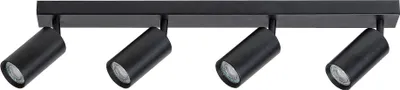 Produktbild von Rabalux 2086 Deckenstrahler 4 Spots Solo, GU10, schwarz, rund, Minimal, ø55mm