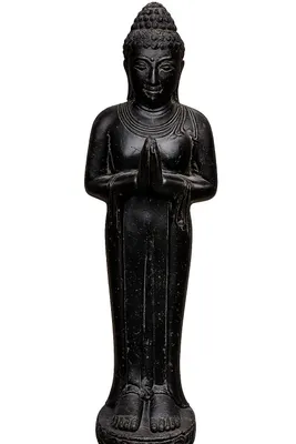 Produktbild von Schöner Buddha aus Steinguss perfekt für den Garten die Terrasse oder den Teich ist Frostfest Witterungsbeständig und Neu 118cm H, AP-STB-119-af
