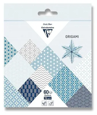 Zdjęcie produktu dla Zestaw papierów Clairefontaine Origami Winter 60 arkuszy