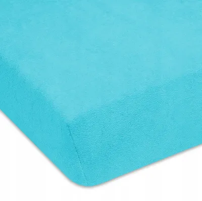 Produktbild von Designpremium Spannbettlaken Frotte 140x200 cm Türkis
