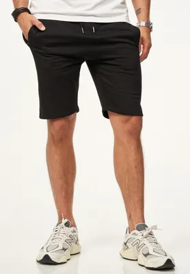 Produktbild von SOULSTAR Herren Sweatshorts mit Gummibund Slim-Fit für Herren Kurze Hose Sporthose Sommershorts mit elastischem Bund