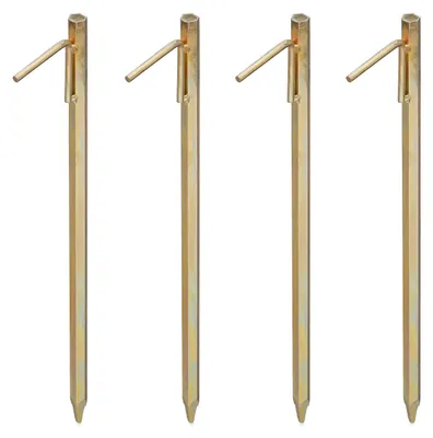 Immagine prodotto di Set di 4 picchetti da campeggio extra-large, ideali per terreni duri