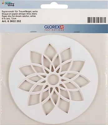 Obrázek produktu pro GLOREX 6 3822 202, Bílá, 120 mm, 120 mm, 6 listy
