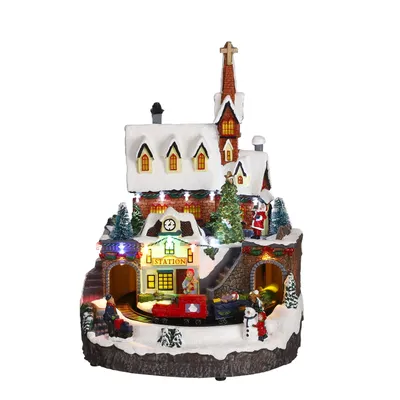 Obrázok produktu pre Luville Vianočná dedinka - 23x24x32 cm - polyresin - viacnásobný
