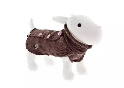 Obrázek produktu pro Svetr s kožešinkou hnědý, Velikost: 30 cm