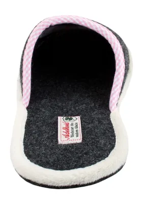 Produktbild von Zuckersüss Filzpantoffel, Farbe:rabenschwarz, Größe:38/39
