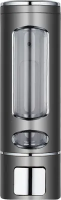 Produktbild von 400 ml flüssiger Seifenspender stabiler Pressetyp Wandmontierter Handwaschseifenspender für Badezimmer-Schwarz
