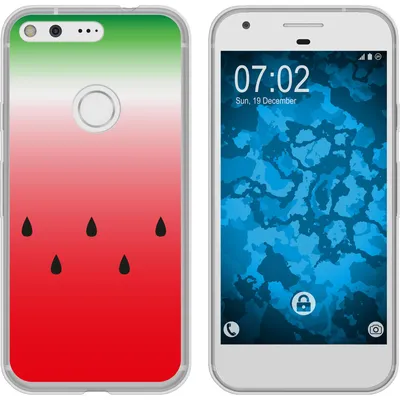 Produktbild von PhoneNatic Case kompatibel mit Google Pixel Silikon-Hülle Sommer Melone M5