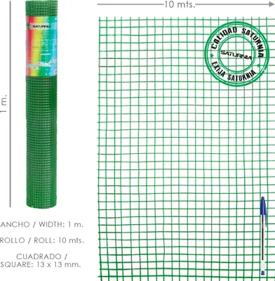 Immagine prodotto di Rete elettrosaldata plastificata Corral 13x13 / altezza 100 cm / rotoli da 10 metri