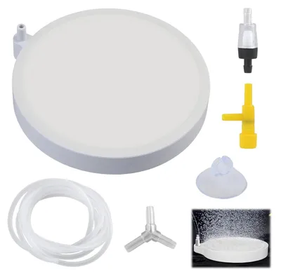 Produktbild von Luftstein Aquarium Ausströmer - 10 cm - Mit Schlauch und Ventil