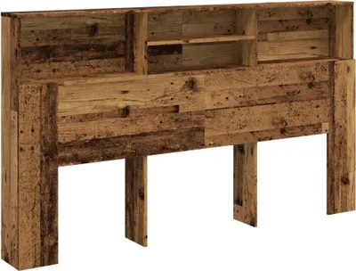 Obrázok produktu pre vidaXL Čelo postele s úložným priestorom, vzhľad starého dreva 180x19x103,5 cm