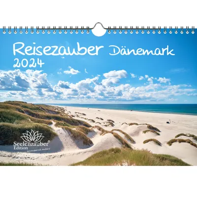 Produktbild von Reisezauber Dänemark DIN A4 Kalender für 2024 Urlaub Reise Kopenhagen Stadt und Land - Seelenzauber