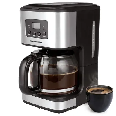 Produktbild von Heinner HCM-D915, Filterkaffeemaschine, 1,5 l, Gemahlener Kaffee, 900 W, Schwarz, Edelstahl