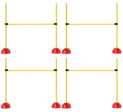 Produktbild von 4 teiliges Hunde Agility Set mit 4 Hürden und Tragetasche für das für Zuhause und unterwegs