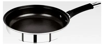 Produktbild von Edelstahl-Bratpfanne mit Antihaftbeschichtung – geeignet für Induktionsherde – 20 cm – mit komfortablem Griff