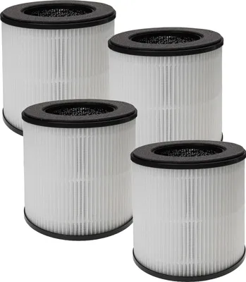 Produktbild von vhbw 4x Luftilter kompatibel mit Nobebird B-D02M Luftreiniger - Kombifilter Vorfilter + HEPA + Aktivkohle