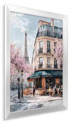 Productafbeelding van STYLER Wanddecoratie, 56x75 cm, Parijs, Eiffeltoren, Parijs, stadsbeeld, moderne kunst, wanddecoratie, woonkamer, slaapkamer, lijst, design