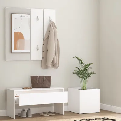 Produktbild von "im " Garderoben-Set Weiß Holzwerkstoff - Sitzbänke CC3184