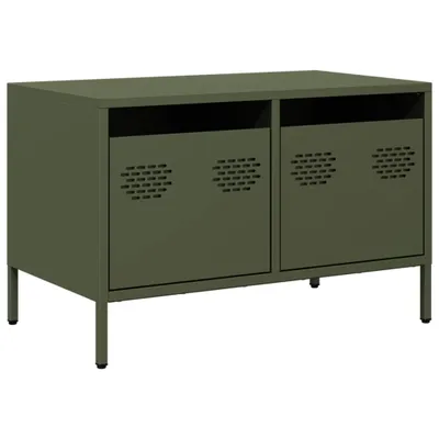 Obrázek produktu pro vidaXL TV skříňka olivově zelená 68x39x43,5 cm Ocel válcovaná za studena