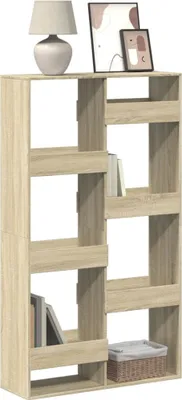 Zdjęcie produktu dla Maison Exclusive - Regał, dąb sonoma, 100x33x175 cm, materiał drewnopochodny