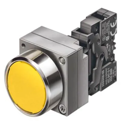 Produktbild von Siemens 3SB3602-0AA51-DRUCKTASTER, 22MM, RUND, METALL