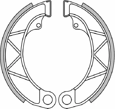 Immagine prodotto di Ganasce freno POLINI D.152X25mm