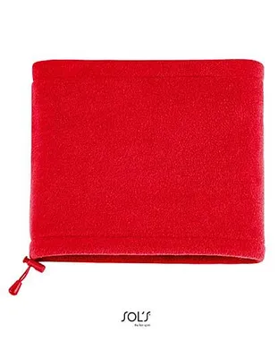 Produktbild von SOLs 00597 | Fleece Schal / Mützen Kombi für den Winter - Farbe: Red - Größe: 25 x 23 cm