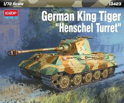 Image de ACADEMY 13423 Deutscher König Tiger Henschel Turrett Échelle 1/72 Kits de maquettes