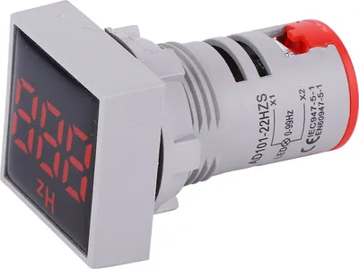 Obrázok produktu pre Štvorcový digitálny displej LED indikácia svetla AC100 ~ 380V 20 ~ 75Hz Meranie frekvencie (červená)
