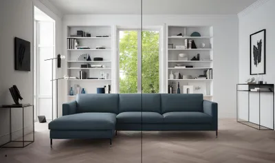 Zdjęcie produktu dla Ledersofa Wohnlandschaft Ecksofa XXL Polster Eck Sitz Couch L-Form Wohnzimmer Big