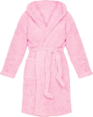 Produktbild von Winternachthemd für Damen mit Kapuze, doppelseitig, Samt, warm, verstellbarer Gürtel mit Schnürung, einfarbig, gute Wasseraufnahme, Damen-Homewear, Spa-Hotel-Bademantel