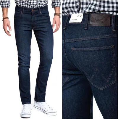 Immagine prodotto di WRANGLER, Jeanshosen per bambini, vestibilità slim, LARSTON, W27 L32, Blau, Jeans, baggyjeans, buggy