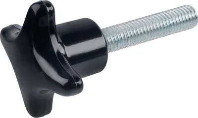 Produktbild von Kreuzgriffschraube DIN6335 Kunststoff Außen ø 32 mm mit Gewindestift M 6 x 15 mm