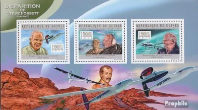 Produktbild von Briefmarken Guinea 2012 Mi 9400-9402 Kleinbogen (kompl. Ausgabe) postfrisch Steve Fosset