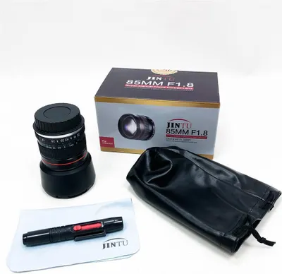 Produktbild von JINTU 85mm MF F1.8 Tele Festbrennweite Manueller Fokus Vollformat-Porträtobjektiv für Canon EF-Spiegelreflexkameras 4000D 2000D 1200D 1100D 1000D 90D 80D 60D 70D 7D II 5D3 650D 750D 700D 550D 200D