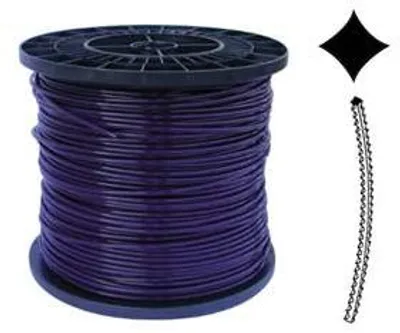 Produktbild von Filo aus Nylon "Platino", violett, mit Sägezahn, für Rasentrimmer - Durchmesser: 3,3 mm - Rolle: 200 Meter