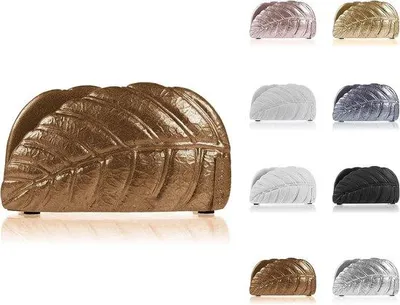 Immagine prodotto di Portatovaglioli Famanu, dimensioni 150x80x90 mm - dispenser per tovaglioli color oro