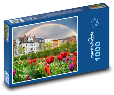 Zdjęcie produktu dla Puzzle 1000 Kwiatowy ogród w Saksonii-Anhalt - martinpuzzle