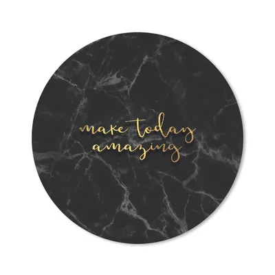 Produktbild von MuchoWow® Mauspad Mousepad Zitate - Sprichwörter - Gold - Marmor 20x20 cm - Mousepads - Maus Mat - Pad - Mausunterlage - Schreibtischmatte