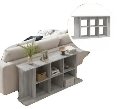 Imagen del producto de Soporte para acuario, fabricado con materiales de madera duraderos, diseño moderno y minimalista, color gris