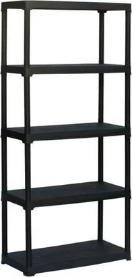 Image de Etagère TOOD, 5 étagères, noir, 176x90x40cm