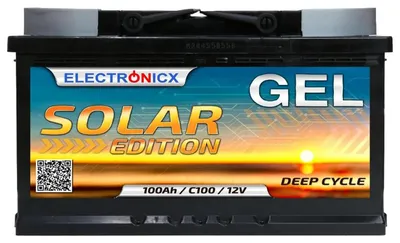GEL Solar Edition 100Ah 12V Deep-Cycle-Batterie, versiegelt