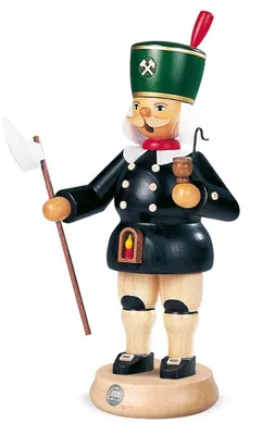 Obrázek produktu pro Kouřící figurka kouřící muž velký horník (šxv):14x23cm NOVINKA