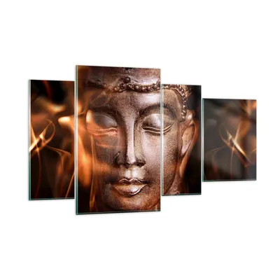 Produktbild von Bilder auf glas - Buddha Statue Geheimnis - 120x70cm - Glasbilder - Wandbilder - Kunstdruck - zum Aufhängen bereit - Wanddekoration aus Glas - Glas Bilder - Wandbild auf Glas - GDL120x70-2620